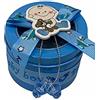 vet italy Vetrineinrete® Set 36 Scatoline bomboniere portaconfetti in Latta Cofanetto per Nascita Battesimo Scatola per Caramelle (Celeste)