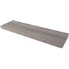 Decor Space Mensola da muro sospesa in legno con bordo squadrato (Rovere Grigio, 100 x 30 x 1.8 cm)