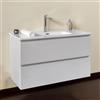 Yellowshop | Mobile Bagno Sospeso CLOE - Composizione Completa con Lavabo Ceramica, Chiusura Soft Close, Finitura Frassino Moirè (60 cm, Mobile con Lavabo)