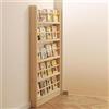 Generic Schmales scaffale in legno massiccio per libri, ideale per camera da letto, soggiorno, casa, ufficio, salvaspazio, libreria da terra, organizer, vano portaoggetti con design stretto da 10 cm, scaffale