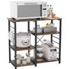 SogesHome Scaffale da Cucina Organizzatore per Cucina Supporto per Forno a Microonde per Cucina e Soggiorno, 90 x 40 x 83 cm
