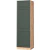 Vicco Armadio frigorifero Fame-Line, Verde-oro rustico, 60 cm, per la combinazione con altri moduli della serie Fame-Line