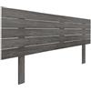 DHOME Testiera in Legno Riciclato DM con Gambe Stile Pallet Orizzontale Letto Pallet Supporti inclusi(Legno di Frassino, 160cm)