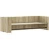 vidaXL Scaffale a Parete Rovere Sonoma 100x35x30,5cm Legno Multistrato, mensola a cubo da parete, scaffale a parete, scaffale pensile, scaffale a muro
