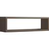 MODULARREDO | REGOLO Mensola da Muro, Pensile Bagno, Mensola da Parete, Scaffale da Parete, 60x17 p15.5 cm, Noce - Made in Italy