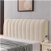 YUEZHONG Copri Testiera Letto, Copri Testiera Letto In Velluto For Letto Matrimoniale, Copri Testiera Trapuntata Spessa, Copri Testiera Protettiva, Decorazione For Camera Da Letto, Lavabile(Beige,190x75cm/75x3