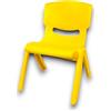 KORAT Sedia per Bambini in Plastica Resistente 48x33x36 cm Portata Fino a 60 Kg Seduta Ergonomica e Leggera, Disponibile in Vari Colori Ideale per Asilo, Cameretta, Attività, Gioco (Giallo)