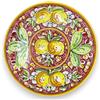 SICILIA BEDDA CAPACI Piatto Ornamentale in Ceramica Caltagirone Ø 30 cm ca. (1Unità) con 6 opzioni Decoro MD3 - Decoro 5