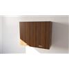 Alfredo Calandrelli CALANDRELLI - Pensile Cucina in Legno Nobilitato Noce Mobile Alto con 2 Ante, Pensile Componibile Moderno Made in Italy (Altezza 80XLarghezza 60XProfondità 32 centimetri)