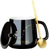 Treer Tazza Colazione in Ceramica, Costellazione Tazza da caffè Tazze Colazione Tazza Ceramica, Tazze Cappuccino, Tazza The, Tazza caffè, Latte, Bevanda, Acqua (Scorpione,400ml)