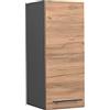 Vicco Pensile da cucina Fame-Line, Rovere dorato, 30 cm | 1 Anta · Chiusura ammortizzata · 2 Ripiani · Maniglie in metallo · ✓ Spazio pratico