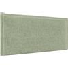 DHOME Testiera in lino naturale con bordo della testiera imbottito Letto moderno TOP TRENDING (Verde, 95cm (Letto 80/90))