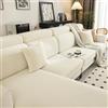 ZCXRYFL Copri Cuscino Sedile Divano 3 4 2 1 Posti Fodera Cuscino Schienale Divano Elasticizzato Fodere Per Cuscini Seduta Divano Indipendente Intercambiabile(1 Seater Cover L: 50-65cm, W: 50-65cm,White)