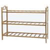 vetrinein rete Vetrineinrete® Scarpiera scaffale in Legno 3 4 5 Ripiani Porta Scarpe impilabile Organizer mensola salvaspazio (3 Ripiani) P67