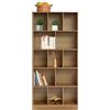 SailorMoon Libreria a 5 livelli, 80 x 24 x 180 cm, libreria da 30 kg, con 7 scomparti, scaffalatura per ufficio, scaffalatura a cubi, per soggiorno, camera da letto, ufficio, cameretta dei bambini, rovere