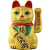 Freak Scene Gatto della Fortuna - Gatto Cinese - Maneki Neko in Ceramica - 26 cm - Oro