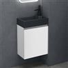 doporro Mobile Bagno Sospeso con Lavabo Set di Mobili da Bagno, Mobile Sottolavabo per WC Ospiti 46x26x63cm Bianco opaco, Pisa02