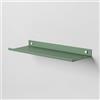 Steelnovo | Ortis, Mensola da Bagno in Metallo Verniciato, Mensola da Parete Portaoggetti, 40x3x14 cm, Colore Verde, Design Moderno e Minimal, Scaffale da Muro, Porta Accessori, Made in Italy