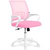 SAMIRA Sedia da ufficio ergonomica girevole - Happy (Fucsia)