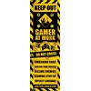 Close Up Poster da porta Keep Out Gamer at Work (53 x 158 cm)