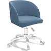 Mswborml Curvo Coperture per Sedie con Braccioli 4/2 Pezzi, Elegante Copertura Sedia Ufficio, Scandinave Fodera per Sedia da Soggiorno, Estraibile Coprisedia con Schienale Curvo, Lavable,B,1PCS