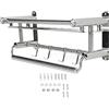 Fafeicy Mensola Portaoggetti per Bagno in Acciaio Inossidabile con Ganci e Vassoio, Porta Asciugamani da Parete per Doccia 40x15x15,5 Cm