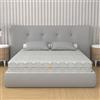 MiaSuite Materasso Sfoderabile Memory Foam e Molle Insacchettate, matrimoniale 160x200 alto 25 cm - Ortopedico, Rigidità Medio-Alta, Rivestimento Silver - Box System, 100% Made in Italy | Sensation