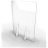 Olmedo Servicios Integrales Barriera Protettiva Parasputi Separatore per Banconi 50x65cm - PET Semi Trasparente 4mm - Pannello di Protezione da Banco ULTRA RESISTENTE STABILE - Separatore per scuole supermercati farmacie negozi