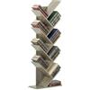 Brigros Wehome - Libreria Scaffale Ad Albero In Legno Adatta Per Soggiorno, Ingresso E Camera, Mobile Libreria Verticale Con Design Moderno Ed Elegante, Dimensioni 50x25x141 cm (Rovere)