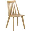 Totò Piccinni Sedia BASENTO con struttura in legno massello naturale design scandinavo (Rovere, 1)