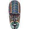 HCLZOE nel Legno Appeso Un Parete Scultura nel Legno Massello Dipinta Decorazione da Parete Bar Decorazioni per La Casa Totem Africana A