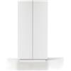 WHOUS Armadio Multiuso EASY per Ufficio, Studio o Camera con 2 Ante e 4 Vani, 79,20x38x166 cm, Bianco