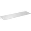 Monbaer Mensole galleggianti da parete in metallo bianco, mensola per bagno, camera da letto, cucina, libreria, soggiorno, decorazione per la casa (50 x 20 cm)