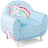 COSTWAY Poltrona per Bambini a Forma di Unicorno Blu