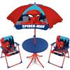 ARDITEX SM15950 - Set da tavolo (50 x 50 x 48 cm), 2 sedie (38 x 32 x 53 cm) e ombrellone (diametro 110 cm) di Marvel-Spiderman