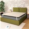 Baldiflex Emporio Topper Memory Foam Materasso Matrimoniale 160x190 cm H 6 cm con Rivestimento Bamboo