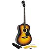 Martin Smith Chitarra acustica con corde, plettri e tracolla per chitarra, Sunburst