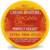 Creme Of Nature Argan Oil Perfect Edges Gel Fissante Extra Forte con Olio di Argan, Styling per Tutti i Tipi di Capelli - 63,7g