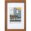 walther design Fiorito EFX050P - Cornice in legno, con vetro sintetico e passepartout, 40 x 50 cm, rovere scuro