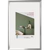 walther design Desire DEX520S - Cornice in materiale plastico, vetro sintetico, 15 x 20 cm, argentato