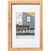 walther design Fiorito EFX050E - Cornice in legno, vetro sintetico e passepartout, 40 x 50 cm, rovere chiaro