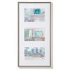 walther design Cornice Acciaio 3X 10x15 cm Galleria con passe-partout, New Lifestyle Cornice plastica KV315D
