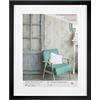 walther design Stockholm EA450B - Cornice in legno, vetro sintetico e passepartout, 40 x 50 cm, nero