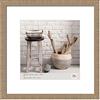 walther design Beige 50 x 50 cm Home Cornice in Legno HO550C