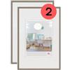 walther design cornice in acciaio 20 x 30 cm confezione doppia, New Lifestyle cornice in plastica KV030DD
