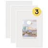 walther designCornice per quadri bianca 29,7 x 42 cm (DIN A3) con vetro artistico confezione da 3, cornice in plastica New Lifestyle KVX342W3