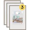 walther design cornice in acciaio 20 x 30 cm confezione da 3, cornice in plastica New Lifestyle KV030D3