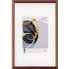 walther design Select HSX520P - Cornice in legno, con vetro sintetico, 15 x 20 cm, marrone scuro