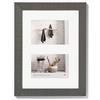walther design Grigio 2X 10x15 cm Galleria con passe-partout, Cornice in Legno per la casa HO215D