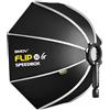 SMDV Speedbox-Flip32G - Softbox professionale 80 cm - Veloce da montare, luce uniforme, borsa per il trasporto inclusa - Fotografia professionale